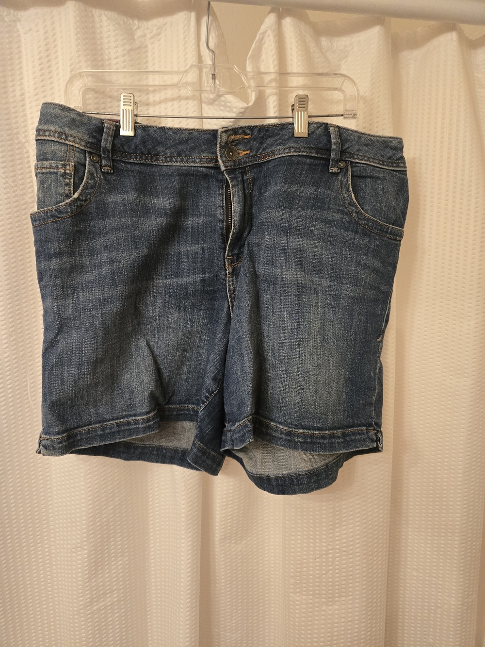 Lane Bryant Mid-Rise Blue Jean Shorts